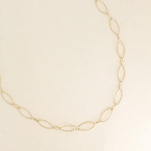 Charger l&#39;image dans la galerie, COLLIER Dame sautoir maillons alternés ovales dentelés et texturés BOHM
