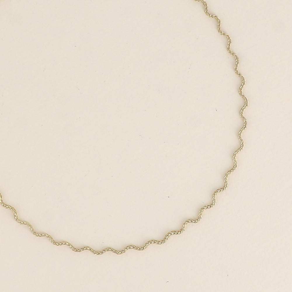 COLLIER Dame CHAINE ZIGZAG BOHM