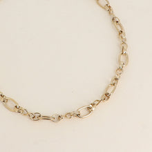 Charger l&#39;image dans la galerie, Collier Femme acier  MAILLE ANNEAUX OVALE ET INFINI BOHM
