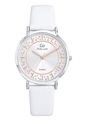 MONTRE Dame CUIR blanc GO 699529