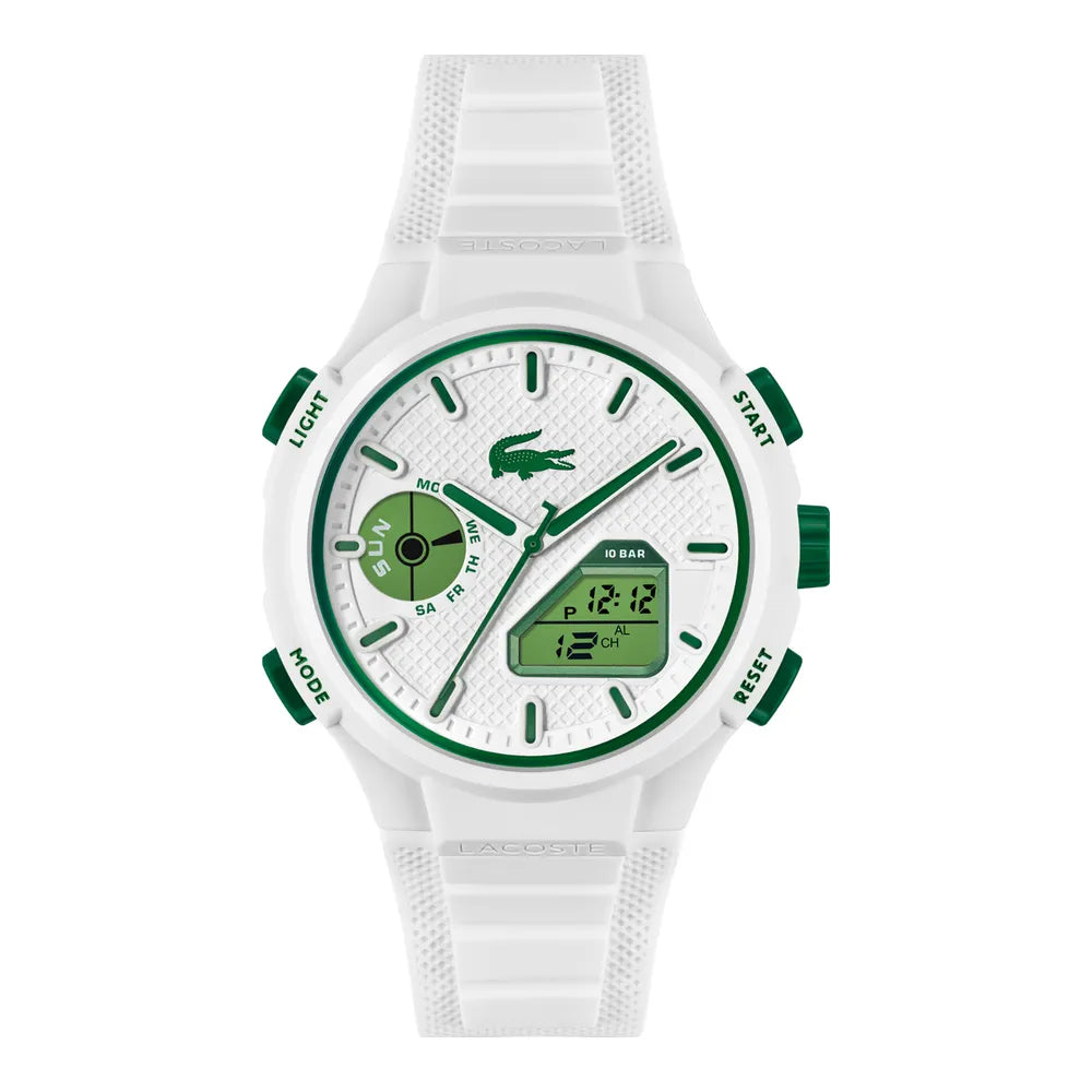 MONTRE Homme LC33 LACOSTE bracelet silicone blanc 2011364