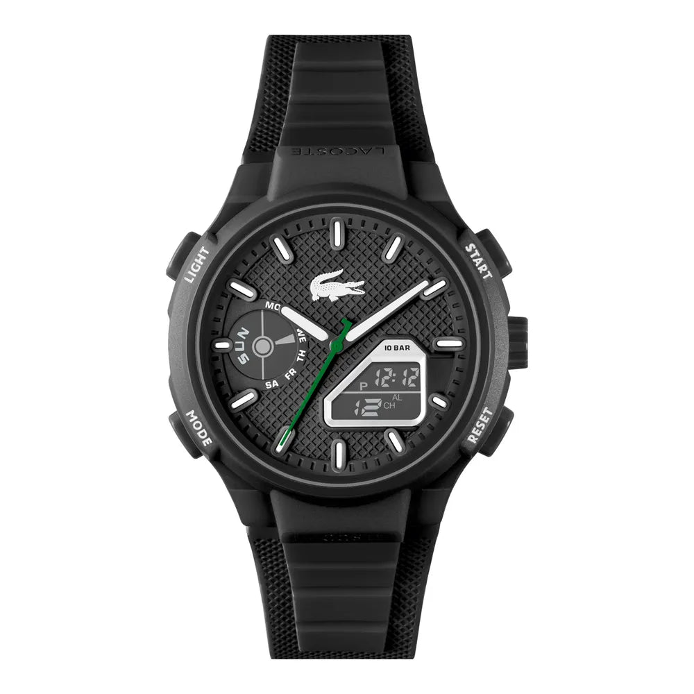 MONTRE Homme LC33 LACOSTE bracelet silicone noir 2011365