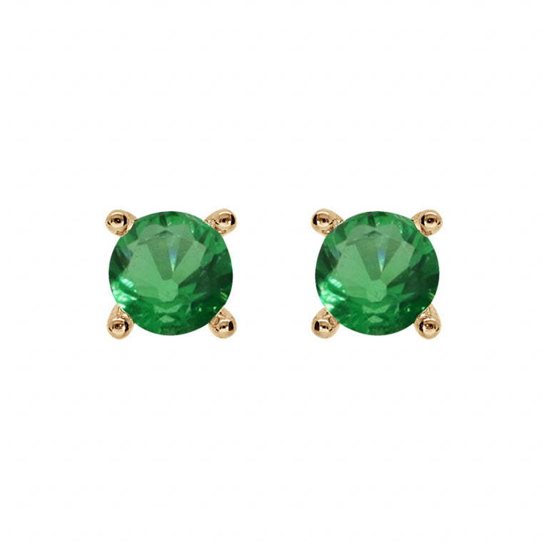 BOUCLES D OREILLES PUCE Femme PLAQUE OR
