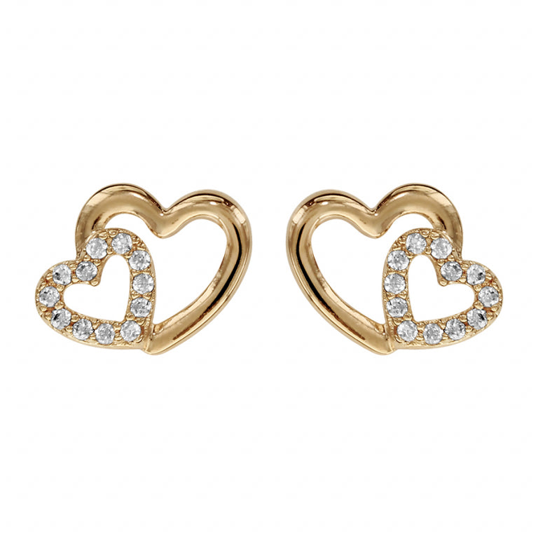 BOOUCLES D OREILLES Femme PLAQUE OR OXYDES