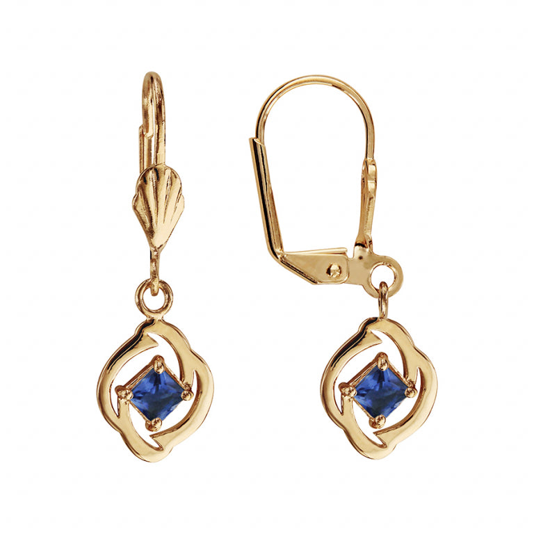 BOUCLES D'OREILLES Dame  plaqué or oxyde de zirconium