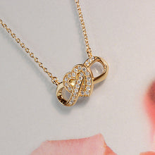 Charger l&#39;image dans la galerie, COLLIER Femme PLAQUE OR COEUR ET INFINI OXYDES
