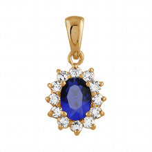 Charger l&#39;image dans la galerie, COLLIER FEMME plaqué or oxyde bleu et blanc
