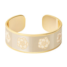 Charger l&#39;image dans la galerie, BRACELET Jonc Dame &quot;Peony&quot; beige mastic BANGLE-UP BUP22-PEO-BSO06
