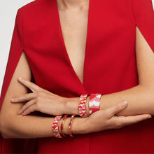 Charger l&#39;image dans la galerie, BRACELET Dame Manchette B.PRINT - Rouge Salsa BANGLE-UP
