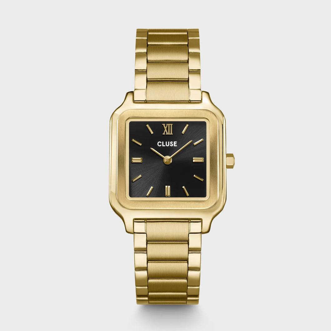 MONTRE Dame CLUSE Gracieuse fond noir CW11906