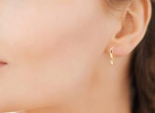 Charger l&#39;image dans la galerie, BOUCLES D&#39;OREILLES Dame créole PLAQUE OR
