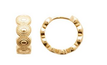 Charger l&#39;image dans la galerie, BOUCLES D&#39;OREILLES Dame créoles PLAQUE OR
