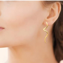 Charger l&#39;image dans la galerie, BOUCLES D OREILLES Femme ACIER INOXYDABLE DORE
