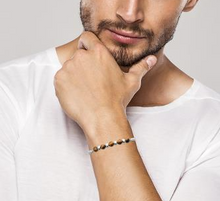 Charger l&#39;image dans la galerie, BRACELET Homme acier inoxydable et pierres naturelles
