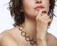 Charger l&#39;image dans la galerie, COLLIER Dame EYELET - Blanc Sable BANGLE-UP
