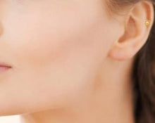 Charger l&#39;image dans la galerie, PIERCING D OREILLE Femme PLAQUE OR TIGE TITANE
