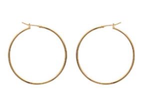 BOUCLES D'OREILLES Dame Créoles PLAQUE OR