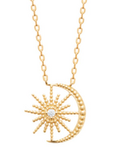 Charger l&#39;image dans la galerie, COLLIER Femme PLAQUE OR OXYDE BLANC
