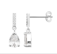 Charger l&#39;image dans la galerie, Boucles d&#39;oreilles femme argent rhodié oxydes
