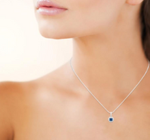 Charger l&#39;image dans la galerie, COLLIER Dame oxyde bleu ARGENT
