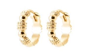 BOUCLES D'OREILLES Dame créoles PLAQUE OR