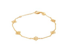 Charger l&#39;image dans la galerie, BRACELET Dame fleur PLAQUE OR
