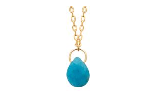 COLLIER DAME PLAQUE OR APATITE