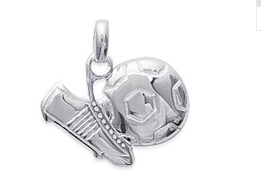 PENDENTIF Junior CHAUSSURE BALLON argent rhodié