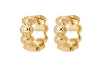 Charger l&#39;image dans la galerie, BOUCLES D&#39;OREILLES Dame créoles PLAQUE OR
