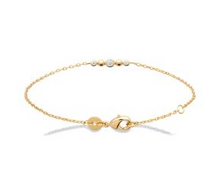 Charger l&#39;image dans la galerie, BRACELET Femme PLAQUE OR ET OXYDES BLANCS
