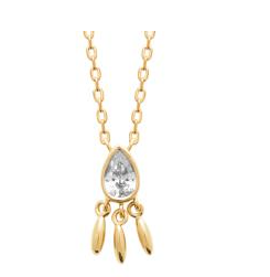 COLLIER Femme PLAQUE OR ET OXYDE