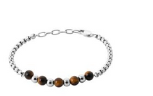 Charger l&#39;image dans la galerie, BRACELET Homme acier inoxydable et pierres naturelles
