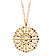 Charger l&#39;image dans la galerie, Collier dame pendentif rond et ajouré PLAQUE OR
