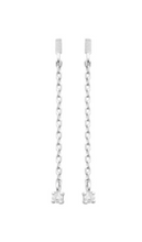 Charger l&#39;image dans la galerie, BOUCLES D OREILLES Femme PENDANTES ARGENT RHODIE OZ
