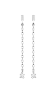 BOUCLES D OREILLES Femme PENDANTES ARGENT RHODIE OZ