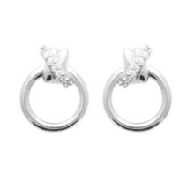 Charger l&#39;image dans la galerie, BOUCLES D OREILLES Femme argent rhodié oxydes
