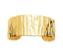 Charger l&#39;image dans la galerie, JONC ouvert Femme ACIER DORE martelé
