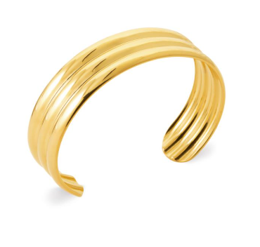 JONC ouvert Femme ACIER DORE