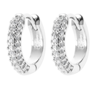 CREOLE Femme ARGENT RHODIE ET OZ BLANCS