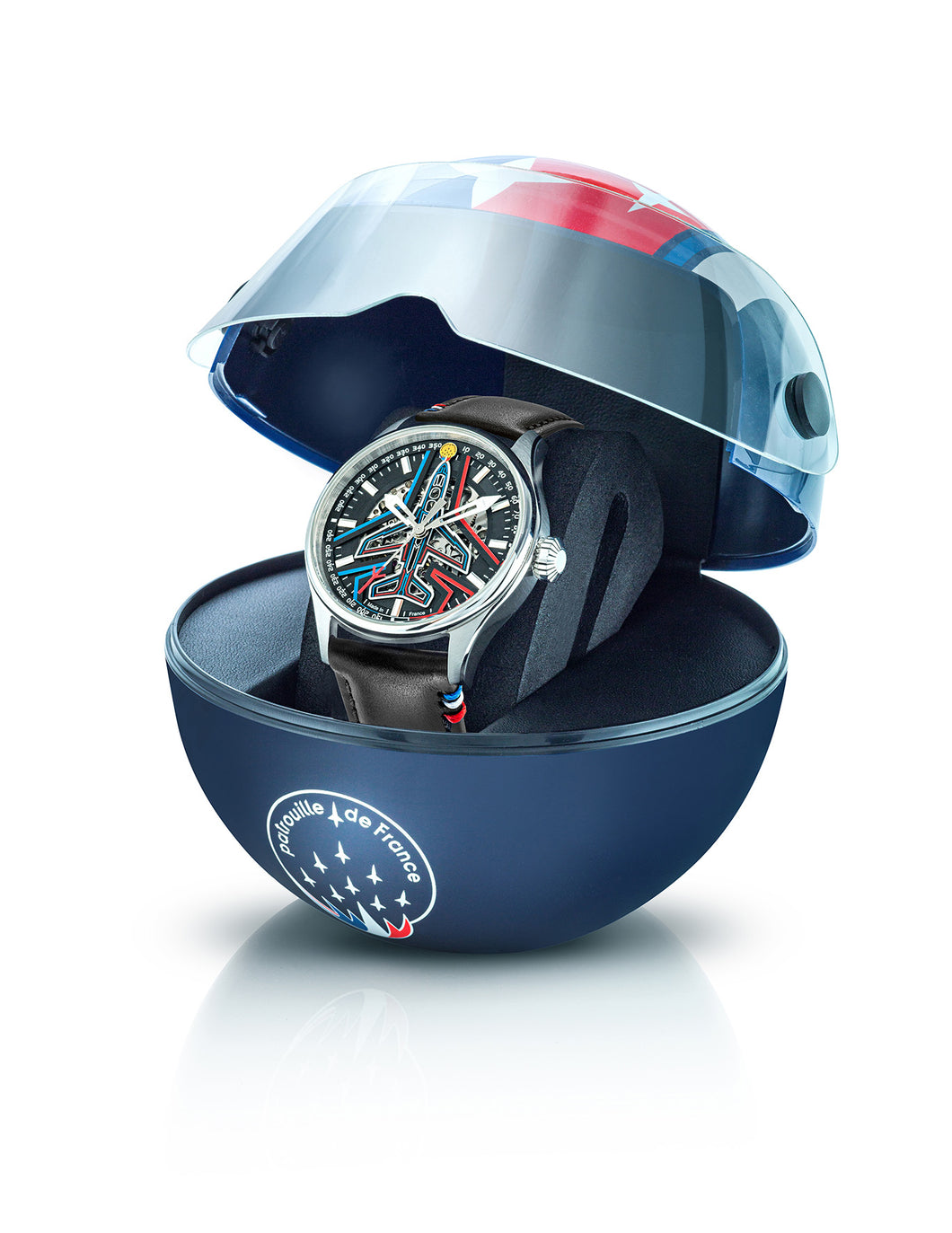 MONTRE AUTOMATIQUE CUIR Homme PATROUILLE DE FRANCE SERIE LIMITEE 668907