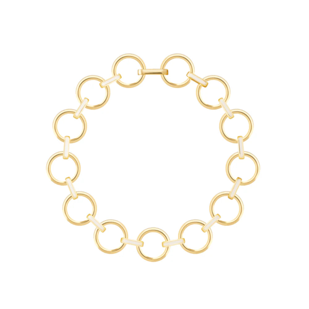 COLLIER Dame EYELET - Blanc Sable BANGLE-UP