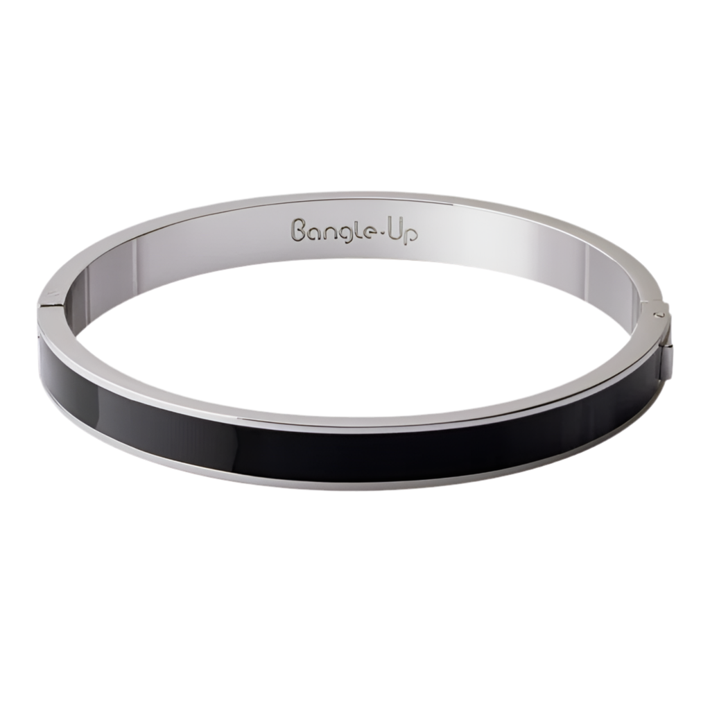 BRACELET Dame Bangle argent et noir BANGLE-UP BUP20-B07-BFA98