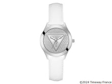 Charger l&#39;image dans la galerie, MONTRE Dame CUIR BLANC  GUESS GLITZ GW0745L3
