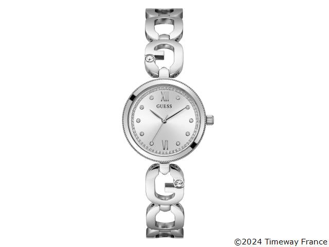 MONTRE Dame ACIER BLANC GUESS GW0759L1