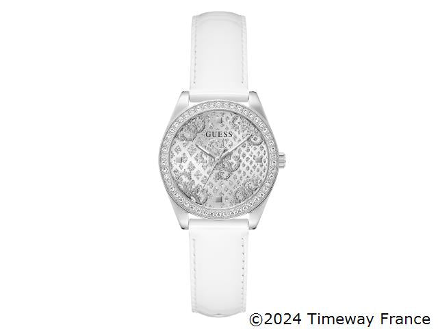 MONTRE Dame cuir blanc GUESS GW0989L1