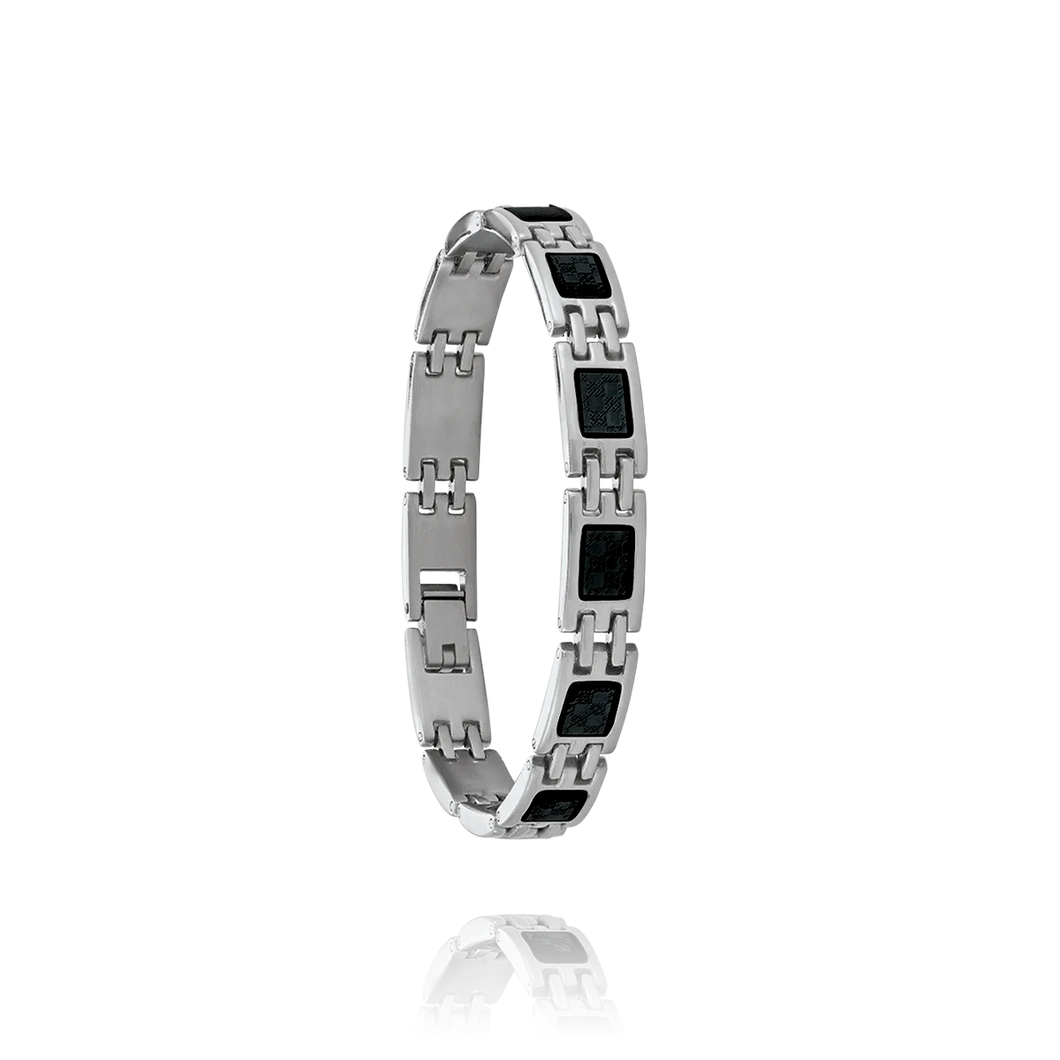 BRACELET ECLIPSE  Homme ACIER ET CARBONE JOURDAN JH250118B