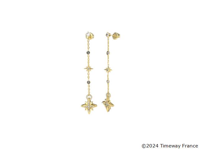 BOUCLES D'OREILLES Dame IN THE SKY Acier doré GUESS JUBE03328JWYG