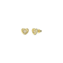 Charger l&#39;image dans la galerie, BOUCLES D&#39;OREILLES Dame puces &quot;COEUR&quot; GUESS JUBE05466JWYG
