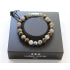 BRACELET Mixte Labradorite/Oeil de tigre LAUREN STEVEN