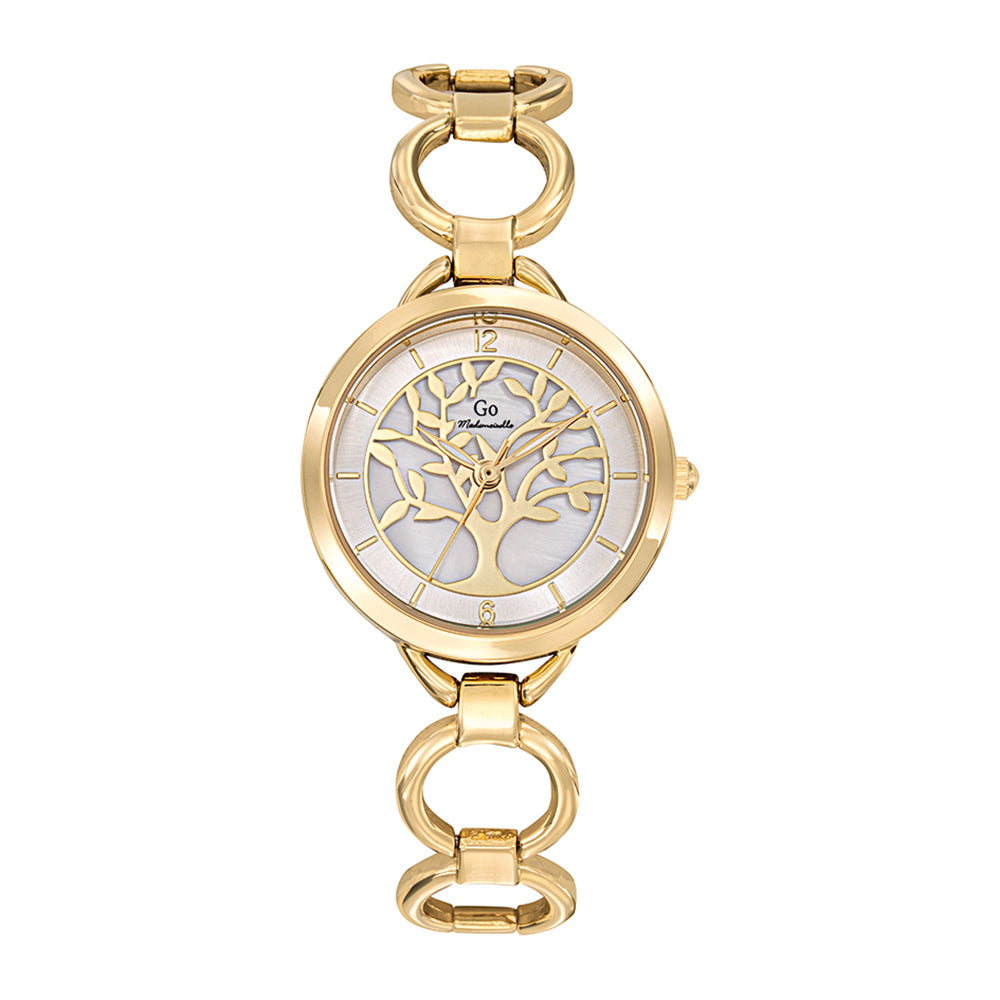 MONTRE Dame GO COLECTION MADEMOISELLE DORE ARBRE DE VIE 695556